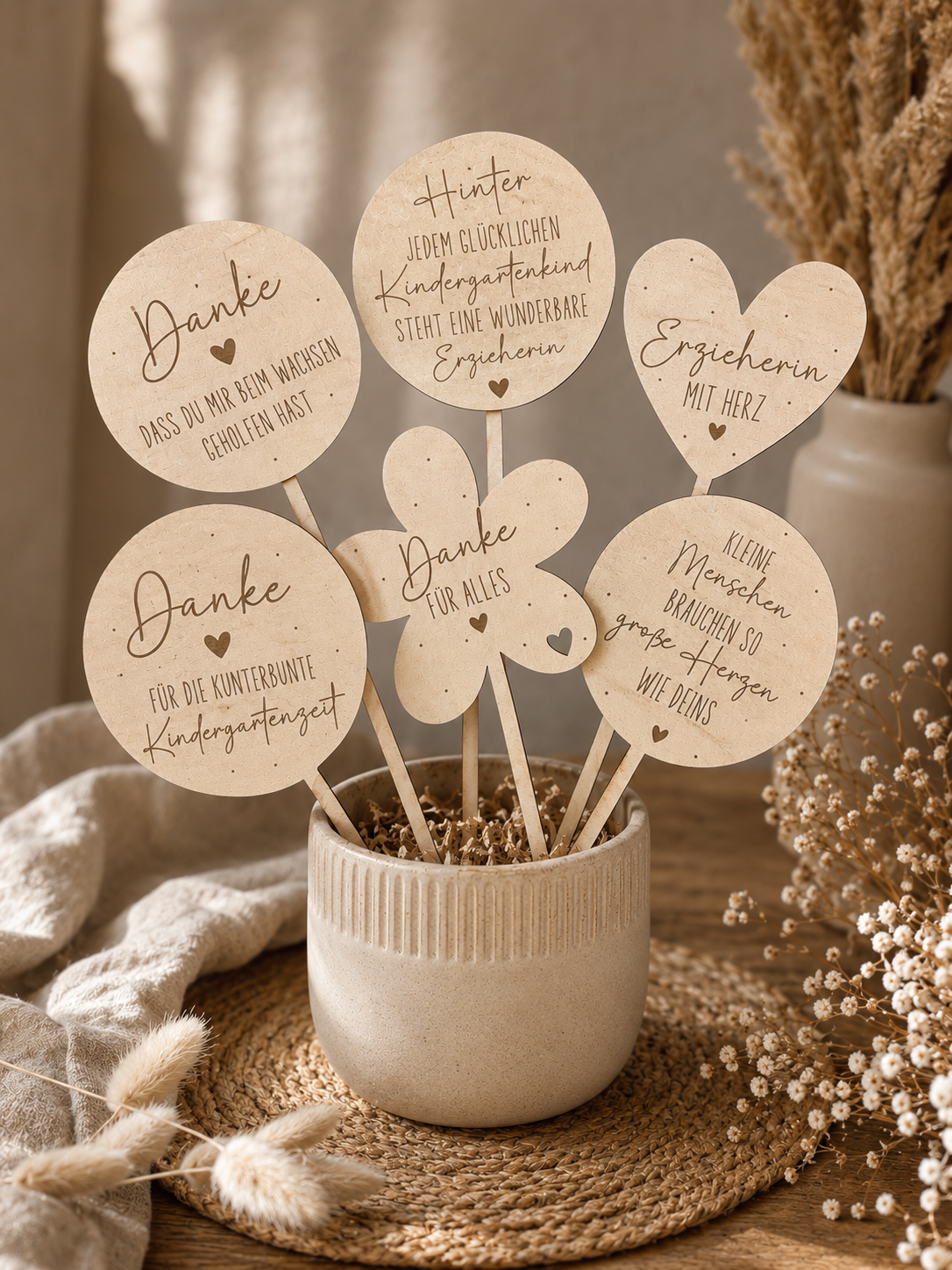 Blumenstecker Abschied Kindergarten