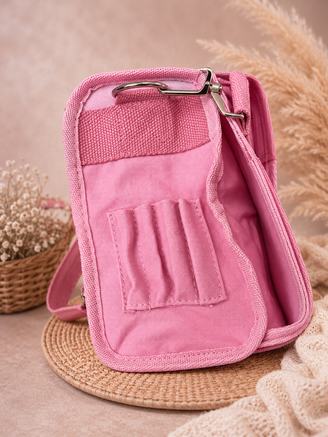 Cannavans 2-in-1 Kinder-Rucksack & Tasche – Pferd Rosa